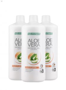 Aloe Vera Гел за пиене с вкус на праскова, троен комплект от myALOE.bg LR online magazin