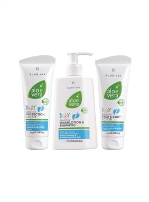 Aloe Vera Baby LR Комплект komplekt-алое-вера-my-aloe-bg-detski-baby-bebeshki- Крем, Шампоан, Против Подсичане