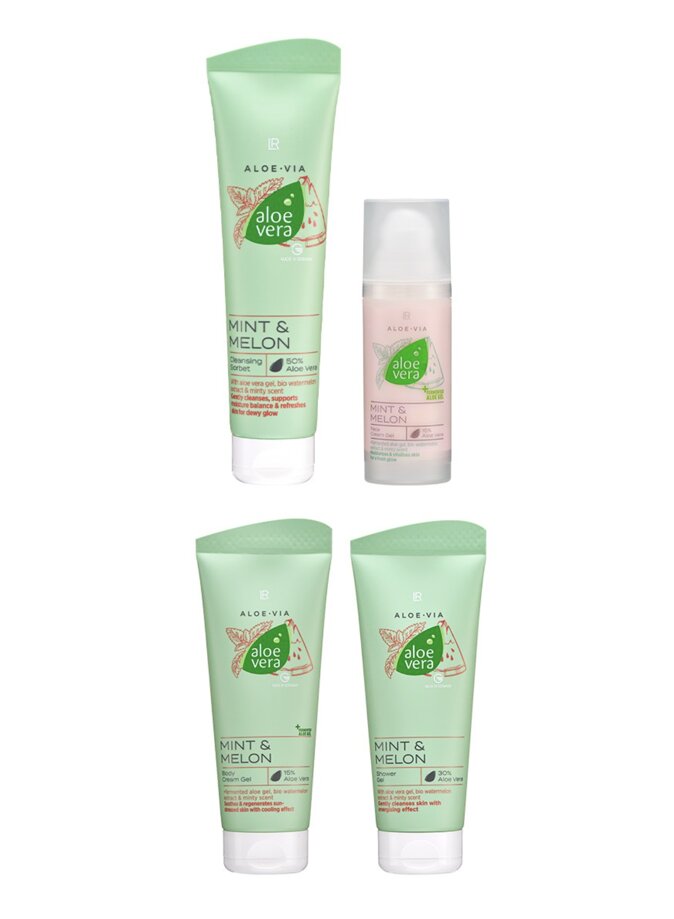 Aloe Vera Mint & Melon Комплект за грижа myaloe.bg