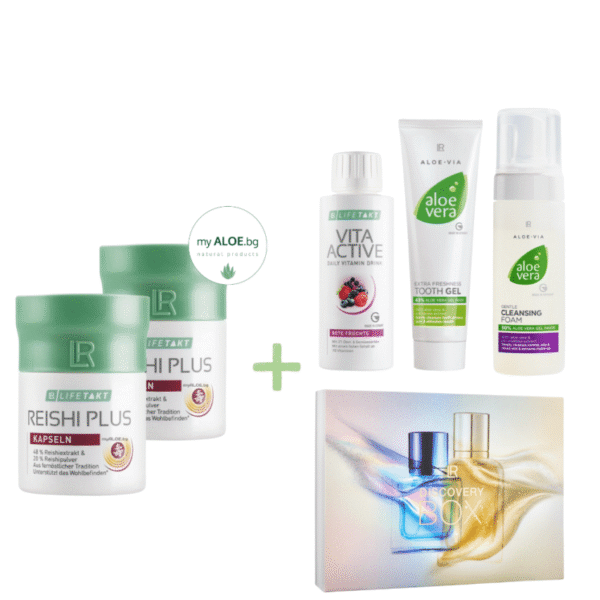 Двоен пакет reishi plus с Wellcome myaloe.bg