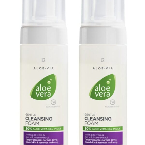 Aloe Vera Почистваща пяна за лице, двоен комплект myaloe.bg